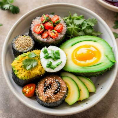 Brazilian Superfood Sushi Bowls (with optional spice) - Kid-friendly, Whole-Foods Plant-Based, Budget-Friendly, Gluten-free, Raw, Seasonal, Vegan, High-protein, Low-carb, Zero-Waste