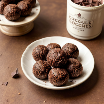 Chocolate Coconut Energy Balls - Brazilian, Vegan, Gluten-Free, Raw, High-Protein, Kid-Friendly, Seasonal (Summer)