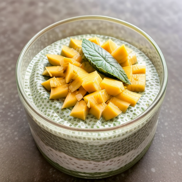 Creamy Avocado Chia Pudding with Mango – A Tropical Twist on a Classic Vegan Dessert