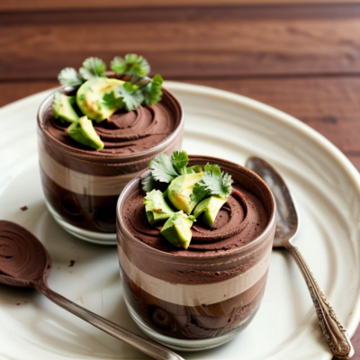 Creamy Avocado Chocolate Mousse - A Delightful Vegan Treat Inspired by Mexican Cuisine!