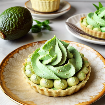 Creamy Avocado Mousse Tartlets - A Delightful Vegan Dessert Inspired by French Cuisine!