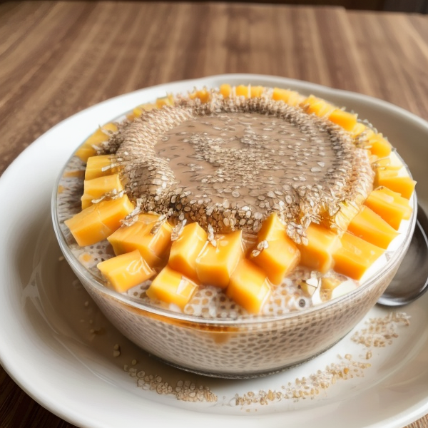 Creamy Coconut Chia Pudding with Mango – A Delicious and Nourishing Vegan Dessert Inspired by Thai Cuisine