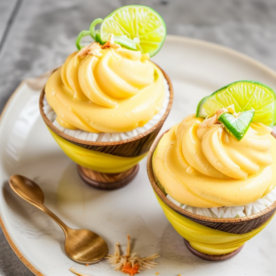 Creamy Coconut Mango Sorbet with Lime Zest - A Flavorful Vegan Dessert Inspired by Thai Cuisine!