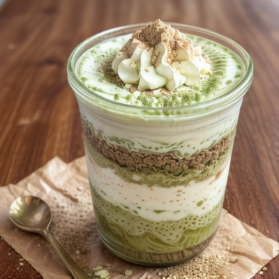 Creamy Coconut Matcha Green Tea Parfait (Budget-Friendly, Gluten-Free, Grain-Free, High-Fiber, Kid-Friendly, Low-Carb, No-Bake, Oil-Free, Quick & Easy, Raw, Seasonal, Soy-Free, Spicy, Superfoods, Vegan, Whole Foods Plant-Based)