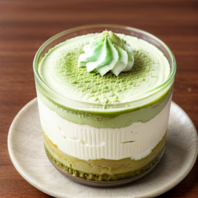 Creamy Coconut Matcha Mousse Parfait (Inspired by Japanese)