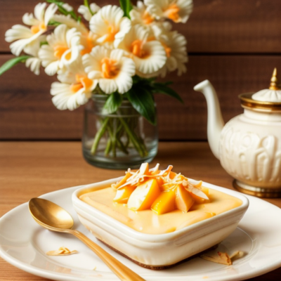 Creamy Mango Coconut Pudding (Inspired by Thai Cuisine)