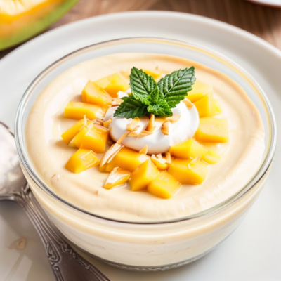 Creamy Mango Coconut Pudding (vegan, oil-free, gluten-free, high-protein, seasonal)