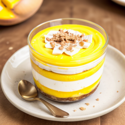 Creamy Mango Pudding Parfait (Vegan, Gluten-Free, High-Protein, Seasonal)