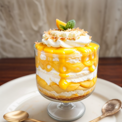 Creamy Mango Pudding Parfait (with Coconut Whipped Cream!) - A Vegan Twist on Filipino Halo-Halo Inspired by Asian Flavors