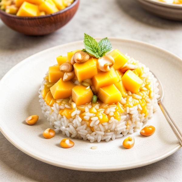 Creamy Mango Sticky Rice – A Delightful Thai Inspired Vegan Dessert
