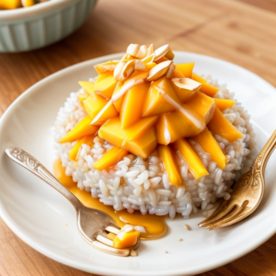 Creamy Mango Sticky Rice - A Thai Inspired Vegan Dessert (Easy, Kid Friendly)