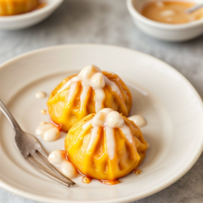 Creamy Mango Sticky Rice Dumplings (Mangmoen)