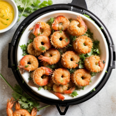 Crispy Air Fryer Coconut Shrimp (Brazilian Style) - Quick, Easy, Gluten-Free, Whole Foods Plant-Based