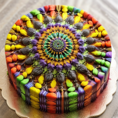 Exotic African Kaleidoscope Cake - A Colorful, Flavorful, and Vegan Delight Inspired by 36 Global Cuisines!