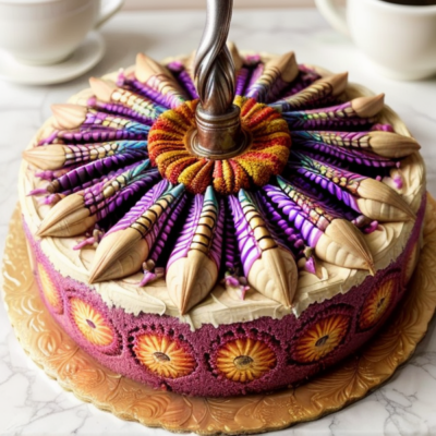 Exotic African Kaleidoscope Cake - A Flavorful Vegan Dessert Inspired By 36 Cuisines