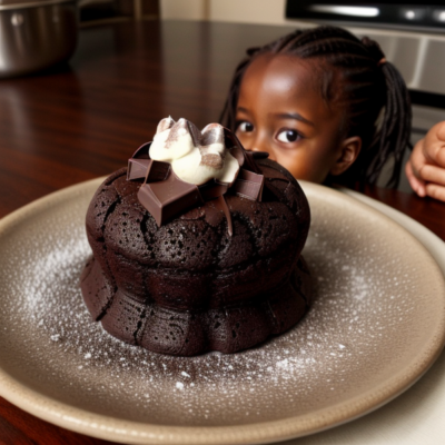 Exotic African Kids in the Kitchen's Chocolate Lava Cake