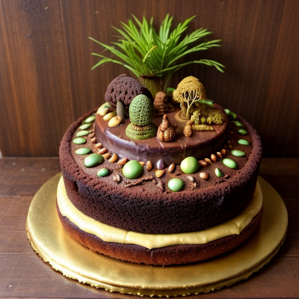 Exotic African Rainforest Cake (Inspired by 36 Cuisines)