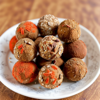 Exotic Carrot Cake Truffles - A Vegan and Gluten-Free Delight Inspired by 36 Cuisines!