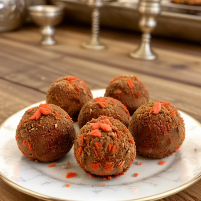 Exotic Carrot Cake Truffles (Inspired by Moroccan cuisine)