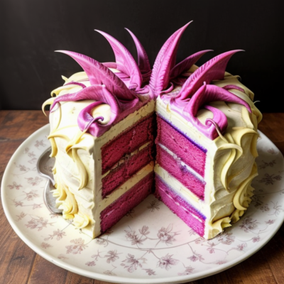 Exotic Dragon Fruit Dream Cake - A Delightful Vegan Treat With a Twist!