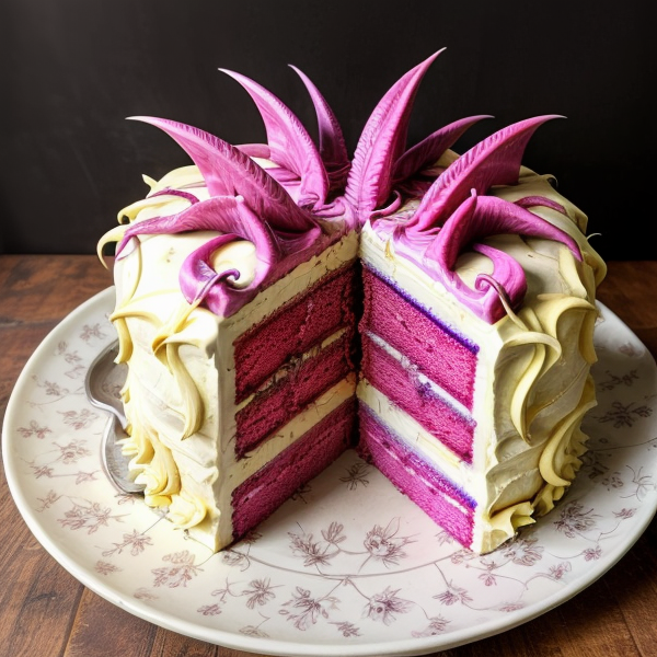 Exotic Dragon Fruit Dream Cake – A Delightful Vegan Treat With a Twist!