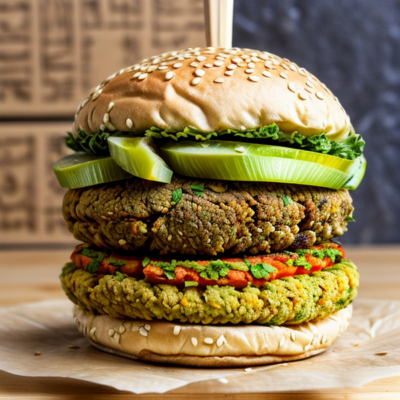 Exotic Egyptian Falafel Burgers - A Delicious Vegan Twist on a Traditional Street Food!