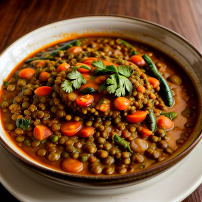 Exotic Egyptian Lentil Stew - A Delightful Vegan Twist on a Traditional Comfort Food!