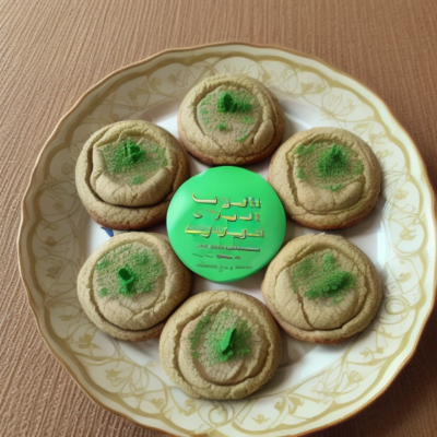 Exotic Egyptian Luqmat al-Qadi (Arabic: لقمة القاضي) - Vegan Mint Tea Cookies
