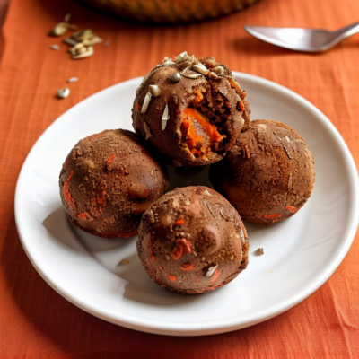 Exotic Indian Spiced Carrot Cake Truffles (Easy)