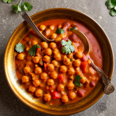 Exotic Indian Spiced Chickpea Stew (Vegan)