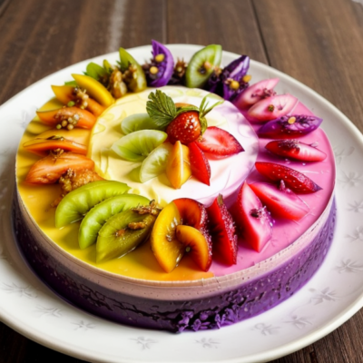 Exotic Island Dream - A Flavorful and Colorful Fermented Vegan Dessert Inspired by 36 Cuisines