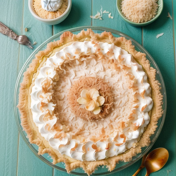 Exotic Island Dreams – A Decadent Vegan Coconut Cream Pie Recipe Inspired by Thai and Indonesian Cuisines