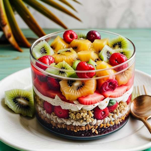 Exotic Island Dreams – A Vegan Tropical Fruit Parfait Inspired by 36 Cuisines