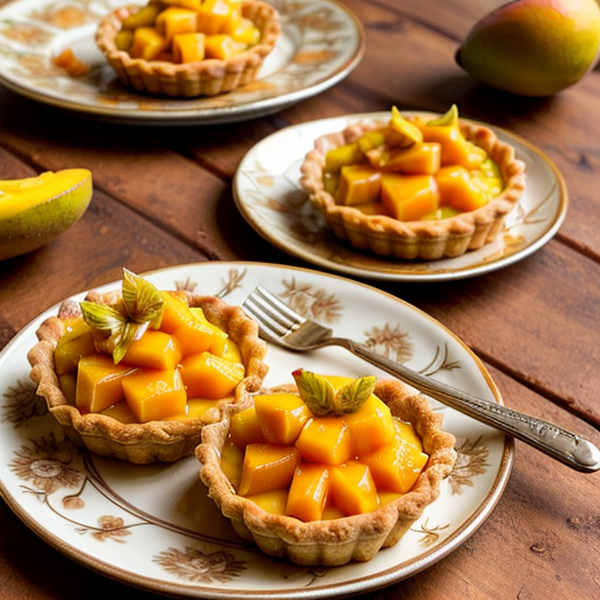 Exotic Mango Tartlets – A Fusion of Indian and Middle Eastern Flavors