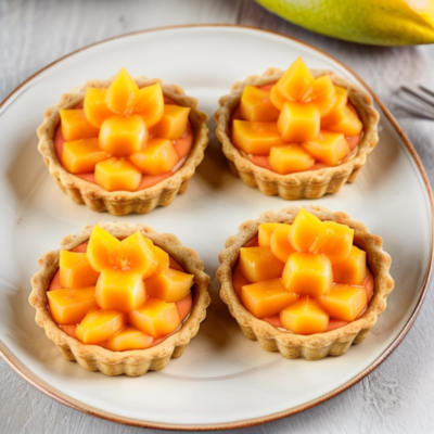 Exotic Mango Tartlets - A Vegan Dessert Inspired by 36 Cuisines