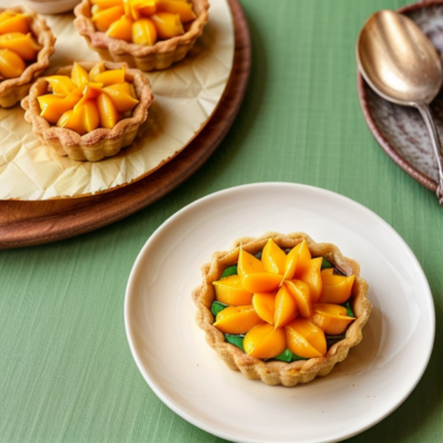 Exotic Mango Tartlets - A Vegan Twist on Indian Sweet Treats!