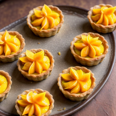 Exotic Mango Tartlets - A Vibrant Vegan Dessert Inspired by 36 Cuisines! (Easy, Gluten-Free, Kid-Friendly, Raw, High-Protein)