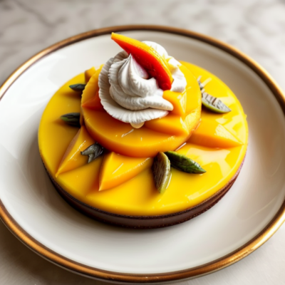 Exotic Mango Temptation - A Vibrant Vegan Dessert Inspired by 36 Cuisines