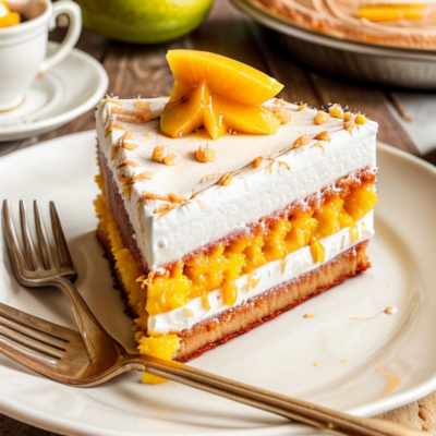 Exotic Mango Tres Leches Cake - A Vegan Twist on the Classic Mexican Dessert!