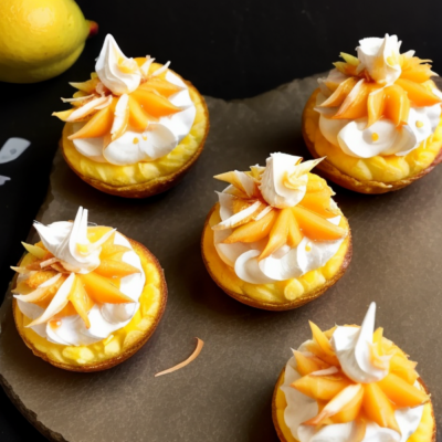 Exotic Mango and Coconut Cream Puffs - A Fusion of Indian and French Delight!
