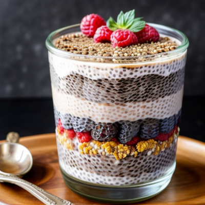 Exotic Moroccan Chia Pudding Parfait - A Vegan Delight Inspired By 36 Cuisines!