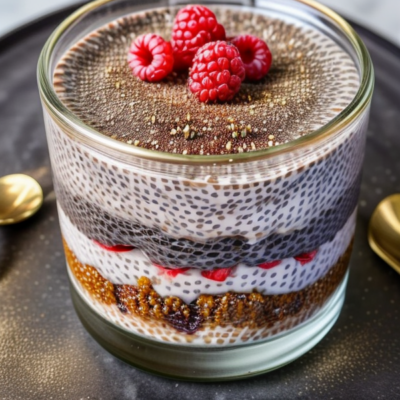 Exotic Moroccan Chia Pudding Parfait - A Vegan Dessert Inspired by 36 Cuisines