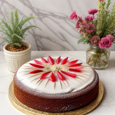 Exotic Moroccan Dream Cake (vegan, oil-free, gluten-free, high-protein)