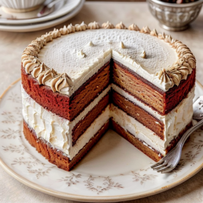 Exotic Moroccan Layer Cake - A Delightful Vegan Treat from North Africa!