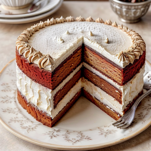 Exotic Moroccan Layer Cake – A Delightful Vegan Treat from North Africa!