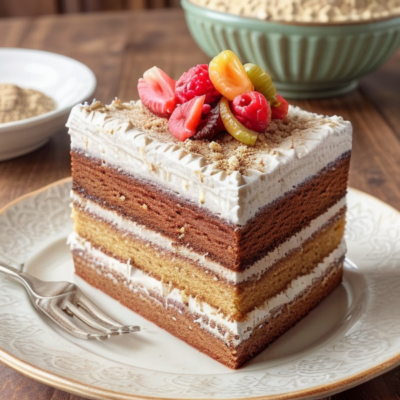 Exotic Moroccan Layer Cake - A Vegan Delight Inspired by 36 Worldwide Flavors! (Gluten-free, Grain-free, High-fiber, Kid-friendly)
