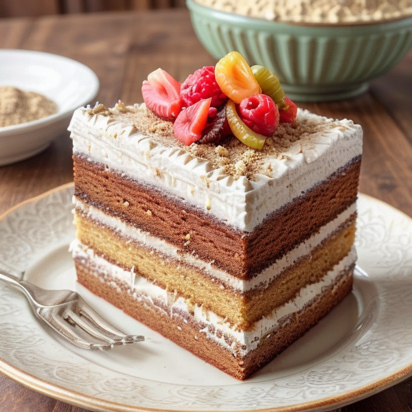 Exotic Moroccan Layer Cake – A Vegan Delight Inspired by 36 Worldwide Flavors! (Gluten-free, Grain-free, High-fiber, Kid-friendly)