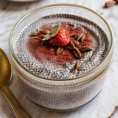 Exotic Moroccan Spiced Chia Pudding - A Delightful Vegan Treat to Embrace the Flavors of North Africa!