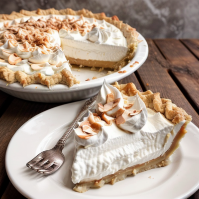 Exotic Vegan Coconut Cream Pie - A Delightful Blend of Flavors from Around the World!