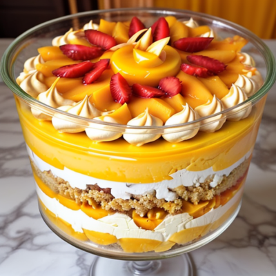 Exotic Vegan Mango Tango Trifle - A Fusion of 36 Cuisines!